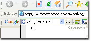 Calculadora do Google