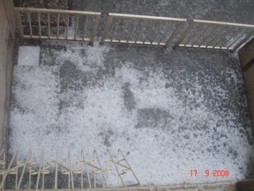 Jardim de Inverno - Chuva de granizo em BH